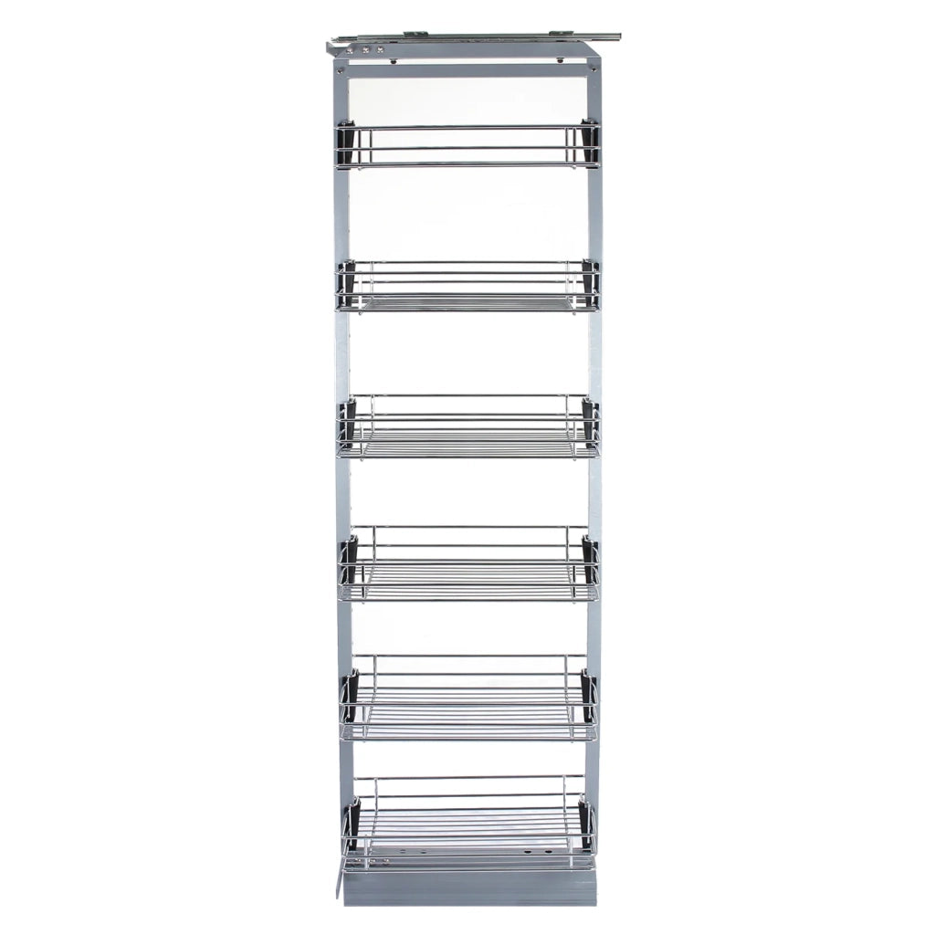 Colonna Estraibile da Cucina in Acciaio Inossidabile con 6 Cestelli 190-220cm