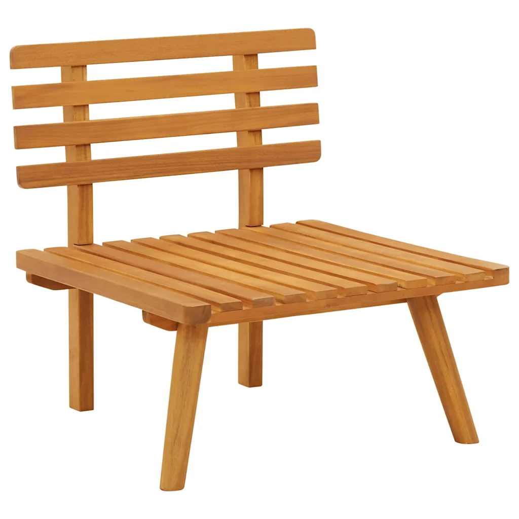 Sedia da Giardino con Cuscini in Legno Massello di Acacia CFW4725583