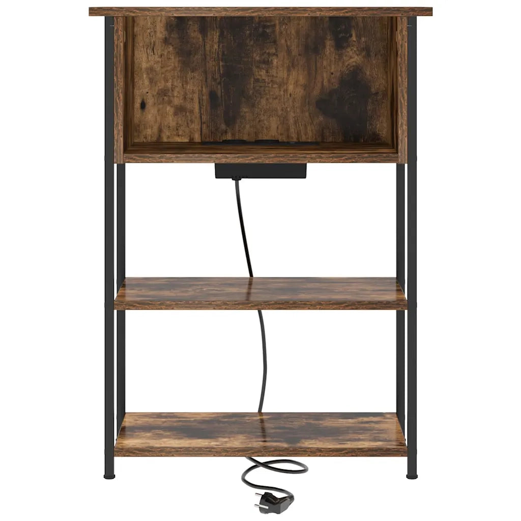 Armadio da Notte Rovere fumé 55 x 31 x 76 cm Legno multistrato 859502