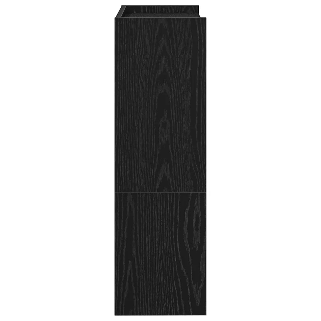 Scarpiera Nera 60x25x81 cm in Legno Multistrato 859879