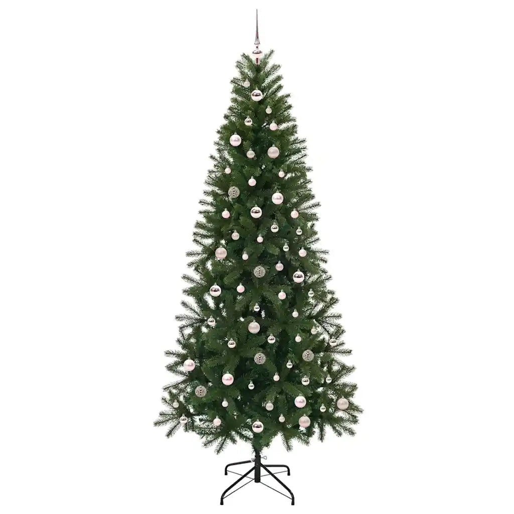 Albero di Natale | Decorazioni natalizie artificiale con 300 LED Verde 240 cm PE e PVC