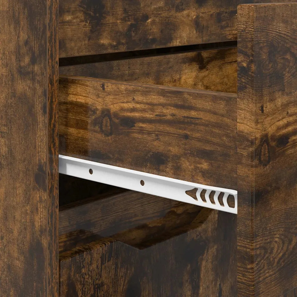 Mobile da Bagno | Armadio da bagno con cassetto Rovere fum¨¦ 72,5 x 36,5 x 100 cm