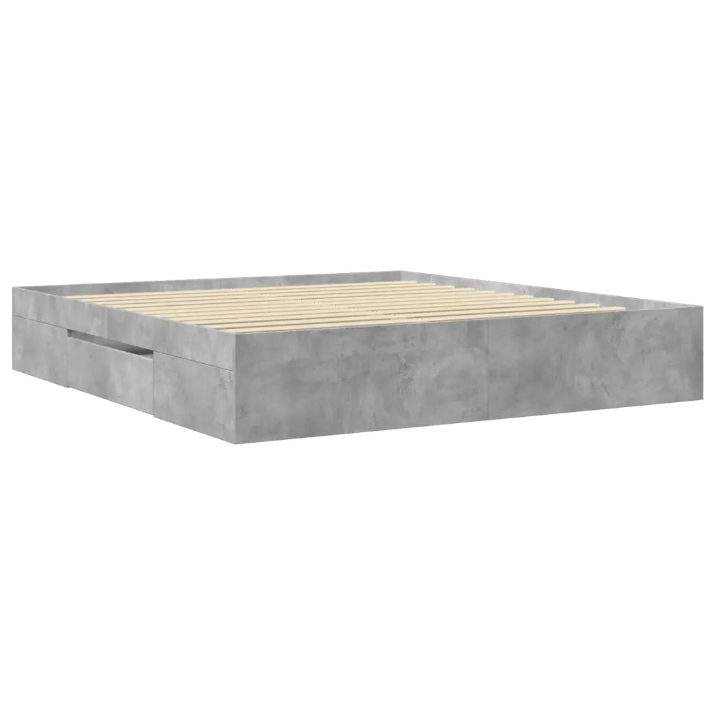 vidaXL Giroletto Grigio Cemento 200x200 cm in Legno Multistrato