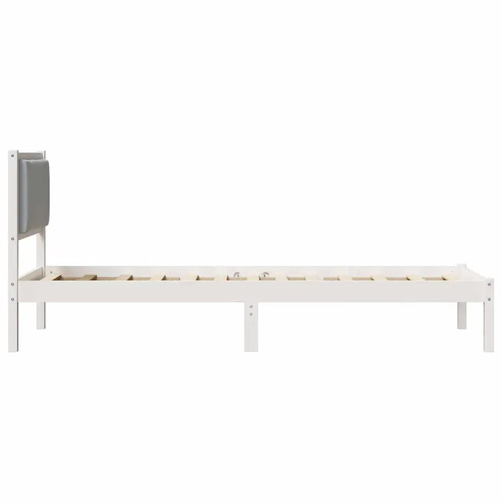Struttura del letto Grigio chiaro 80 x 190 cm Pino massello 878163