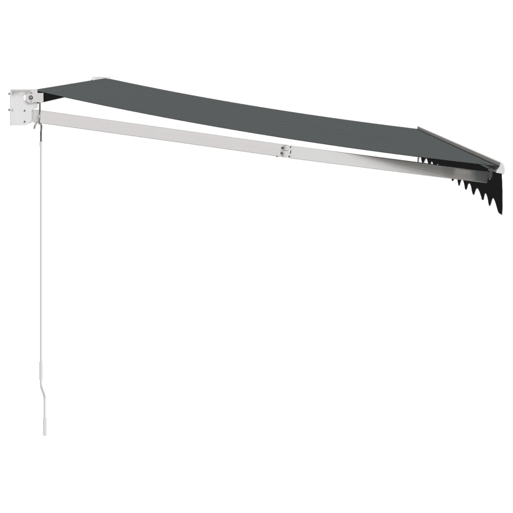Tenda da Sole Retrattile Antracite 3x2,5 m Tessuto e Alluminio 3154436