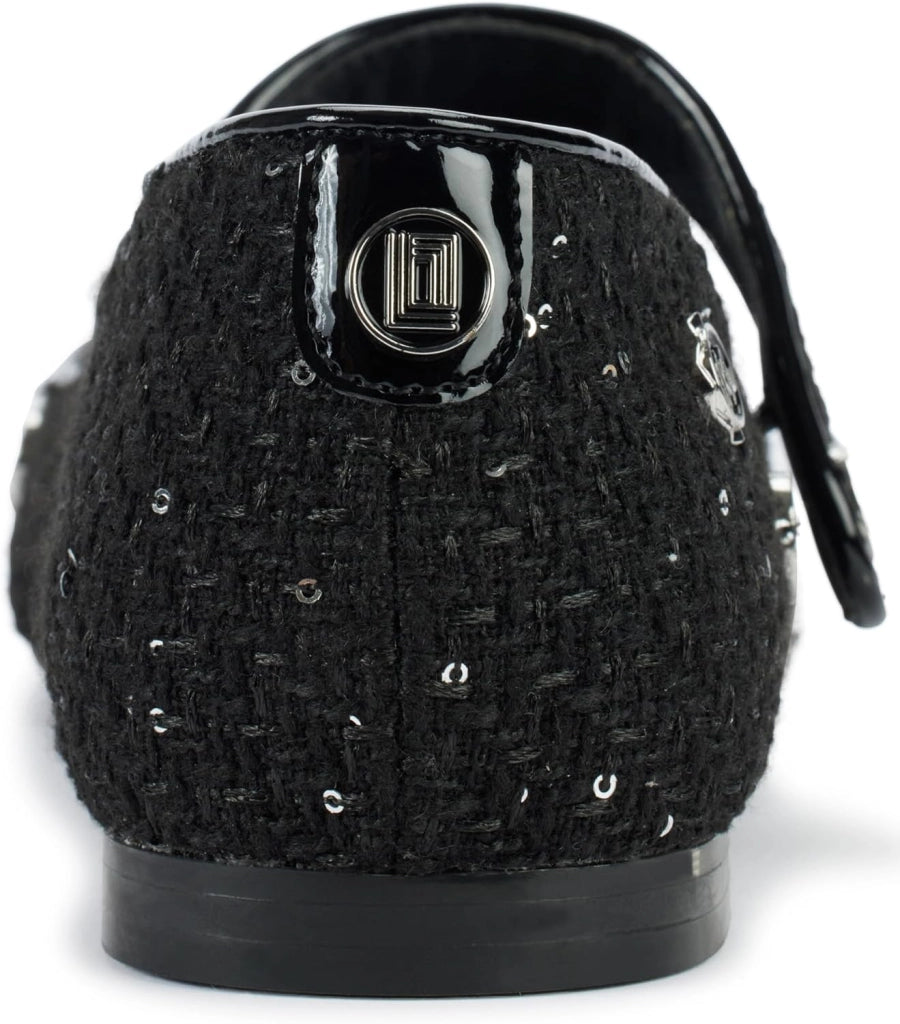 KARL LAGERFELD Vicci Everyday Mary Jane Sandali bassi da donna, nero, 37 EU