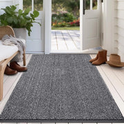 Mat di ingresso con trattamento antiscivolo 86 x 150 cm, lavabile, adatto per soggiorno, bagno, cucina, camera da letto e corridoio