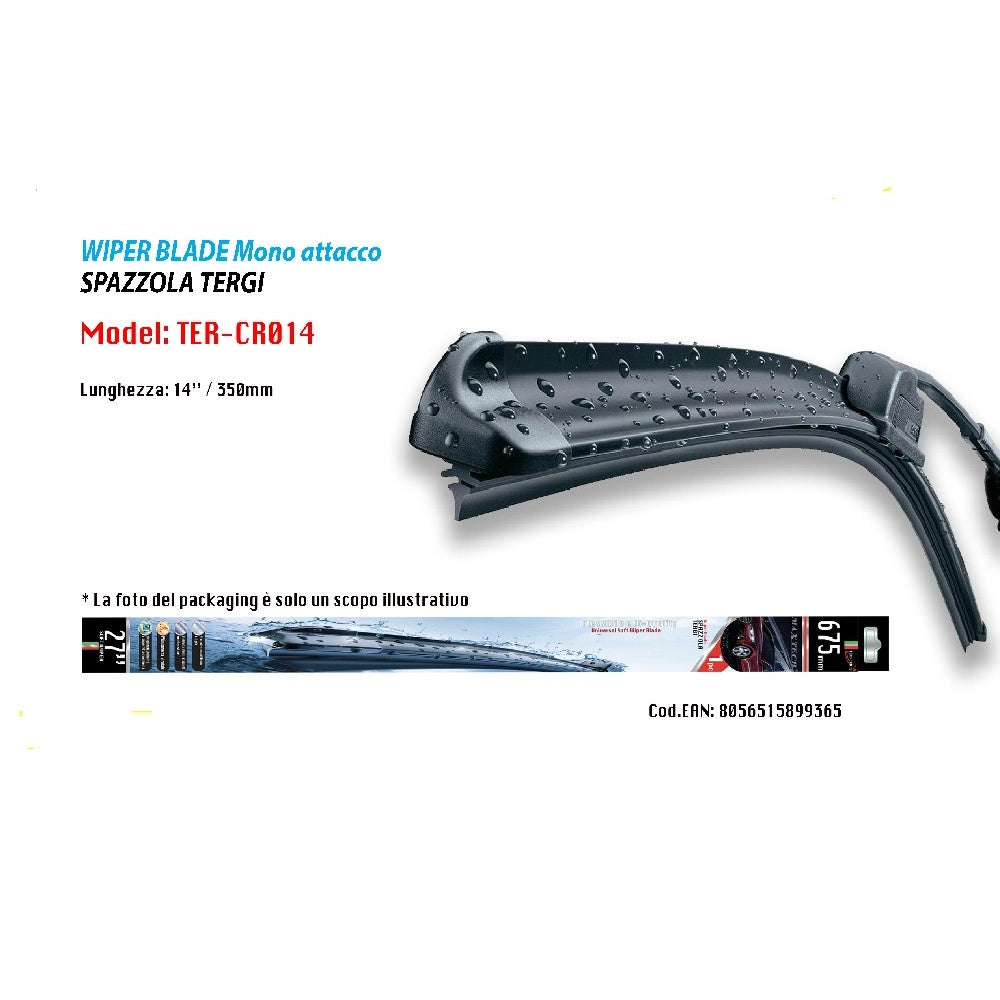 Trade Shop - Tergicristallo Morbido Maxtech Da 14" Spazzola Ricambio Auto Ter-cr014 -