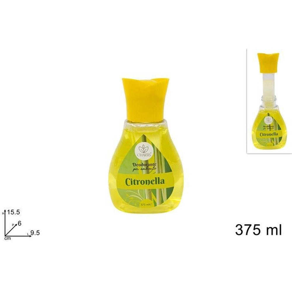 Trade Shop - Set 24pz Deodorante Per Ambiente Repelente Zanzare Alla Citronella Da 375ml 669464a -