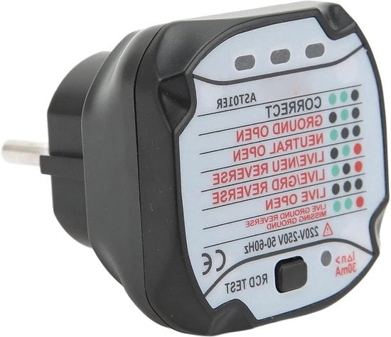 Tester di polarità per cavi elettrici - Impugno EU 220V-250V.