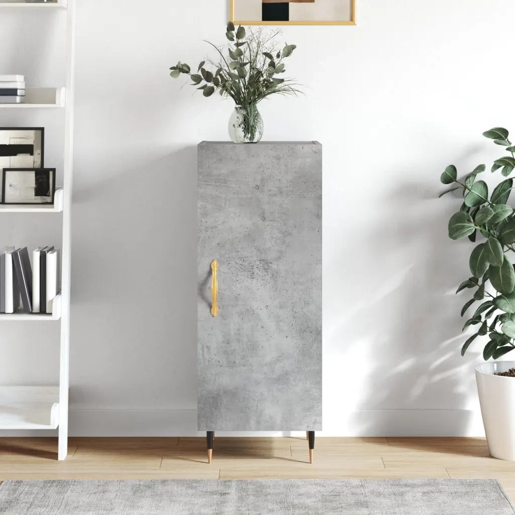 Credenza | Madia | Buffet da pranzo | Armadio da pranzo Grigio Cemento 34,5x34x90 cm in Legno Multistrato