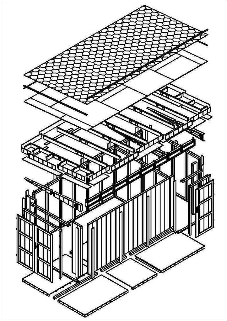 Casetta da Giardino di QUALIT? PREMIUM 8.52+2.95m?²-L530xW279cm - TIMBELA M905C-TUNDRA GREY