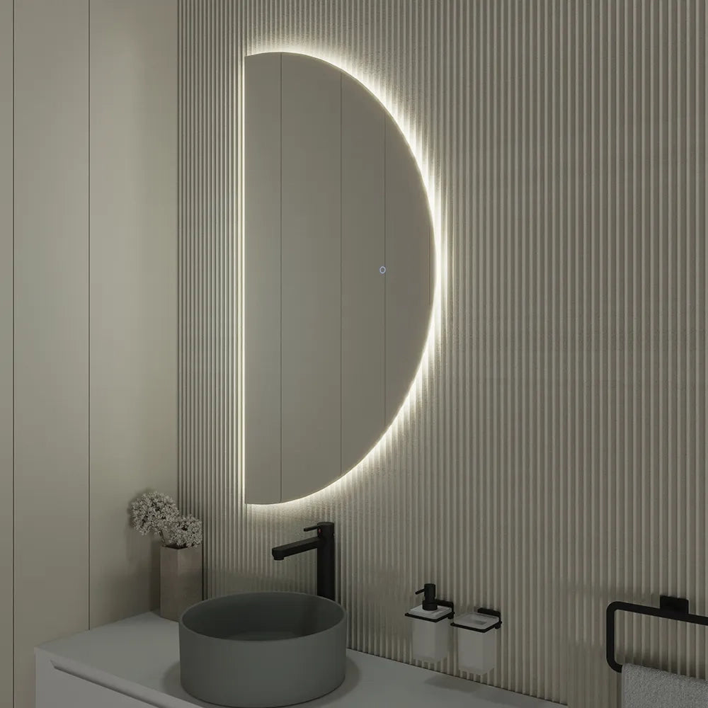 Specchio led 50x100 cm retroilluminato touch screen luce neutra | Luna
