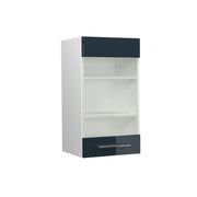 Vicco Mobile da cucina in vetro Blu scuro lucido 40 cm