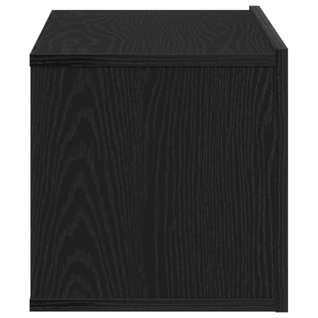 Mobile TV Rovere Nero 80 x 30 x 30 cm Legno multistrato 862486