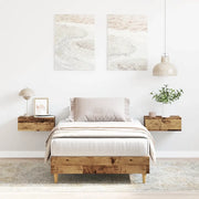 vidaXL Giroletto senza Materasso Legno Antico 75x190 cm in Truciolato