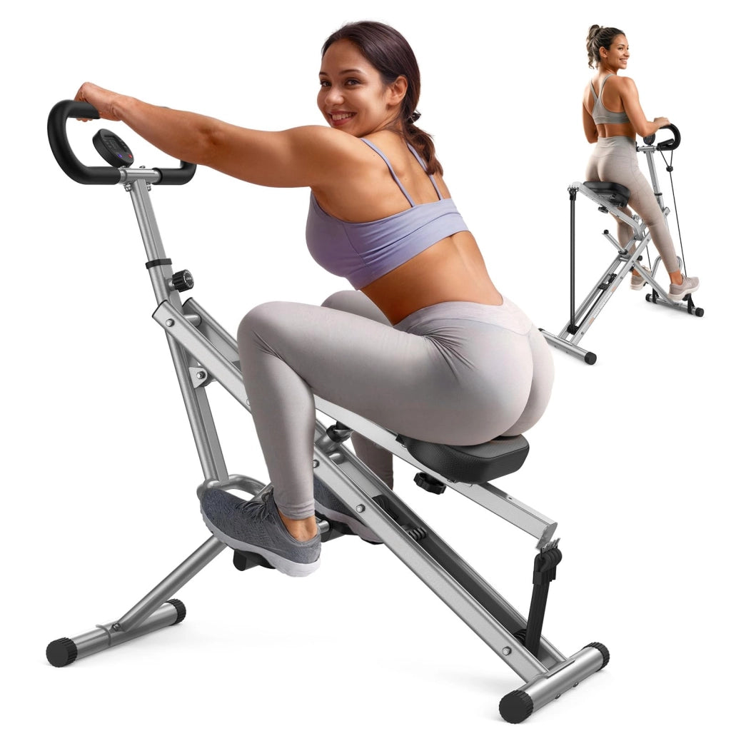 Bicicletta Fitness Pieghievole ¨C zephmum ¨C Grigio, Acciaio, Max Carico 158 kg