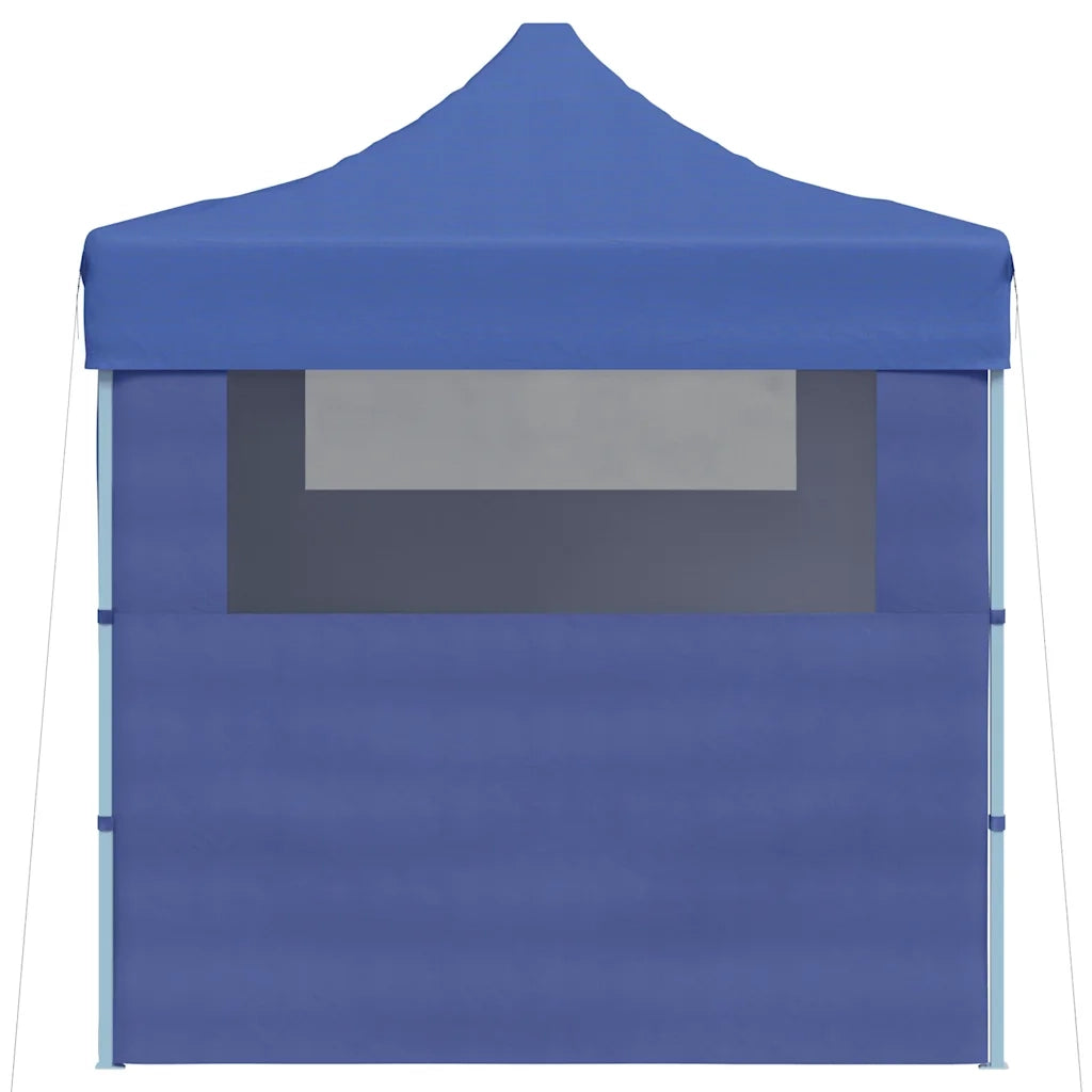 Gazebo Professionale Pieghevole con 3 Pareti 3x4m Acciaio Blu cod mxl 51347