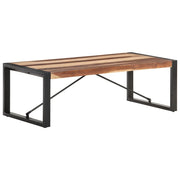 Tavolino 120x60x40 cm in Legno Massello e Finitura Sheesham cod mxl 17300