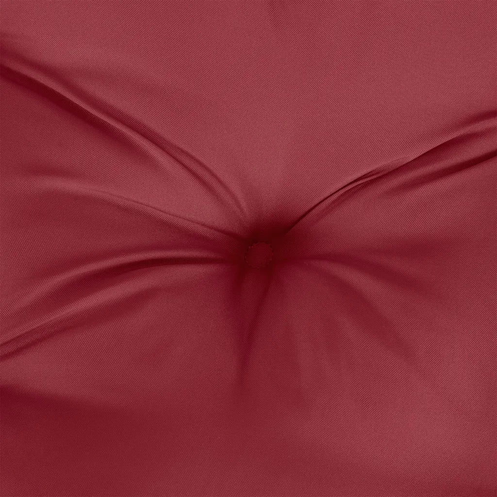 Cuscino per Pallet Rosso Vino 58x58x10 cm in Tessuto