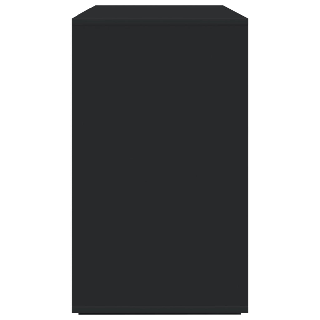 Credenza Nera Nero Legno ingegnerizzato 120 x 41 x 75 cm
