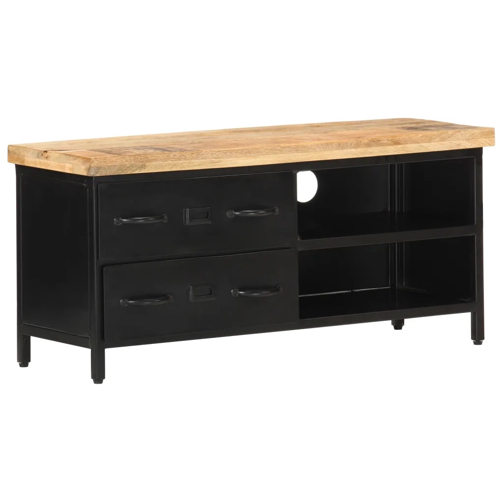 Mobile Porta TV 90x30x41 cm in Legno di Mango Grezzo cod mxl 23618