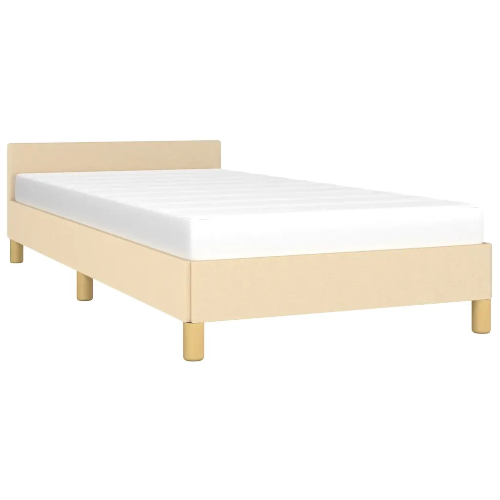 Giroletto senza Materasso Crema 100x200 cm in Tessuto