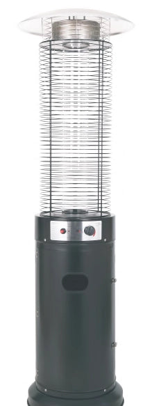Ke grill ke52918/g stufa fire glass lux event h.180 fungo per esterni colore grigio gas bombola trasportabile potenza 13 kw 20mq