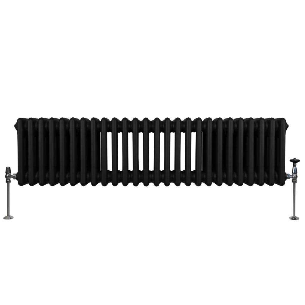 Termosifone Radiatore a 3 colonne per riscaldamento centralizzato Nero 30 x 119cm