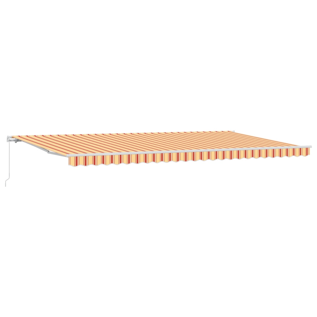 Tenda Retrattile Manuale Gialla e Arancione 600x350 cm