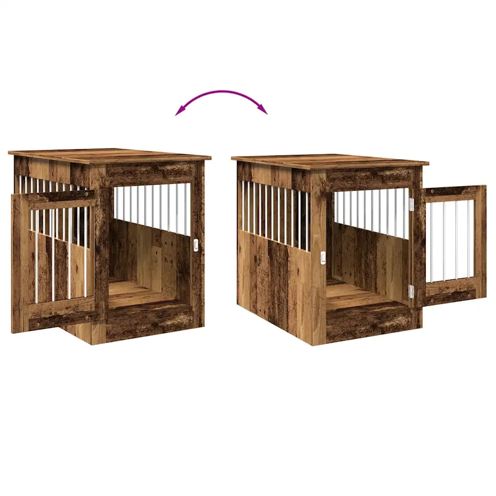 Gabbia Cani da Arredamento Legno Antico Legno Multistrato CFW5301920