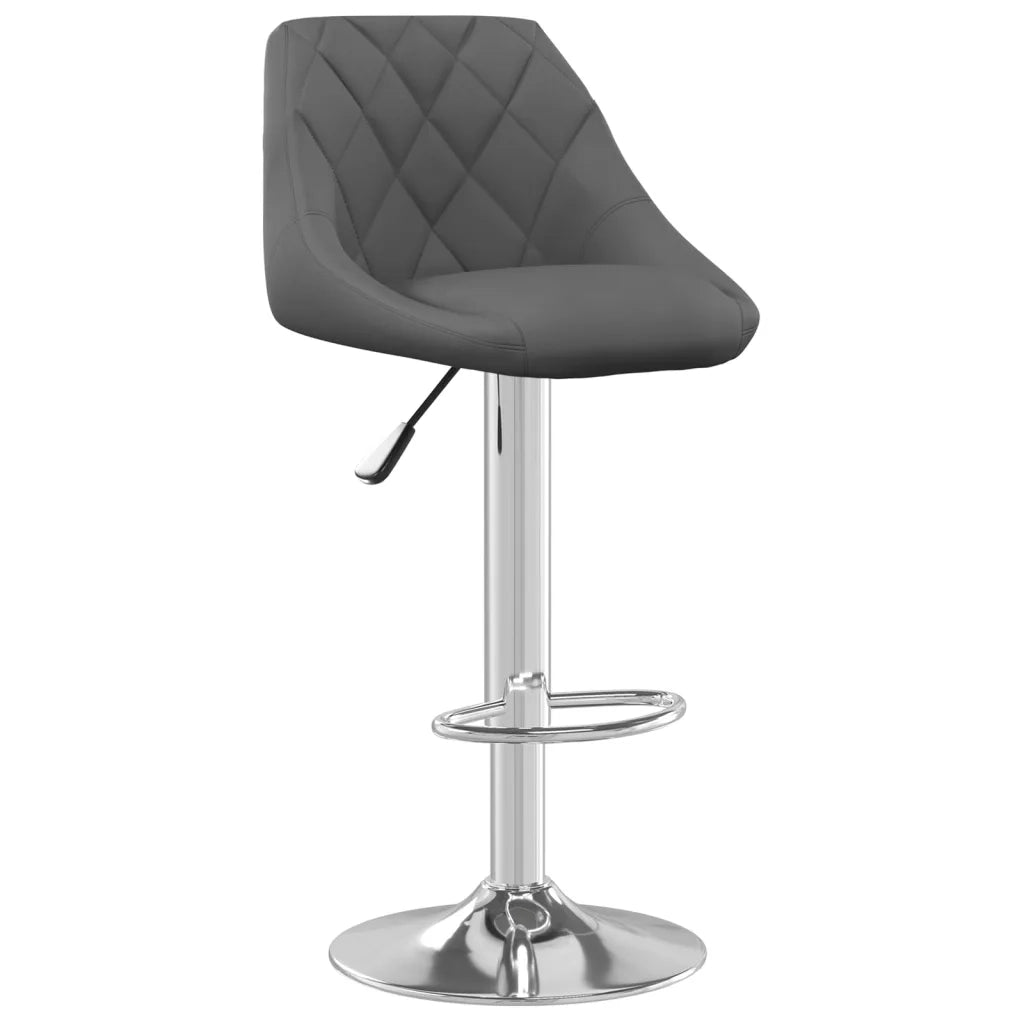 Sgabelli da Bar 2 pz Grigio Scuro in Velluto cod mxl 64126