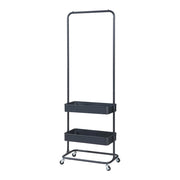 Appendiabiti appendiabiti appendiabiti armadio aperto 175 x 58 x 36 cm nero 03_0010290