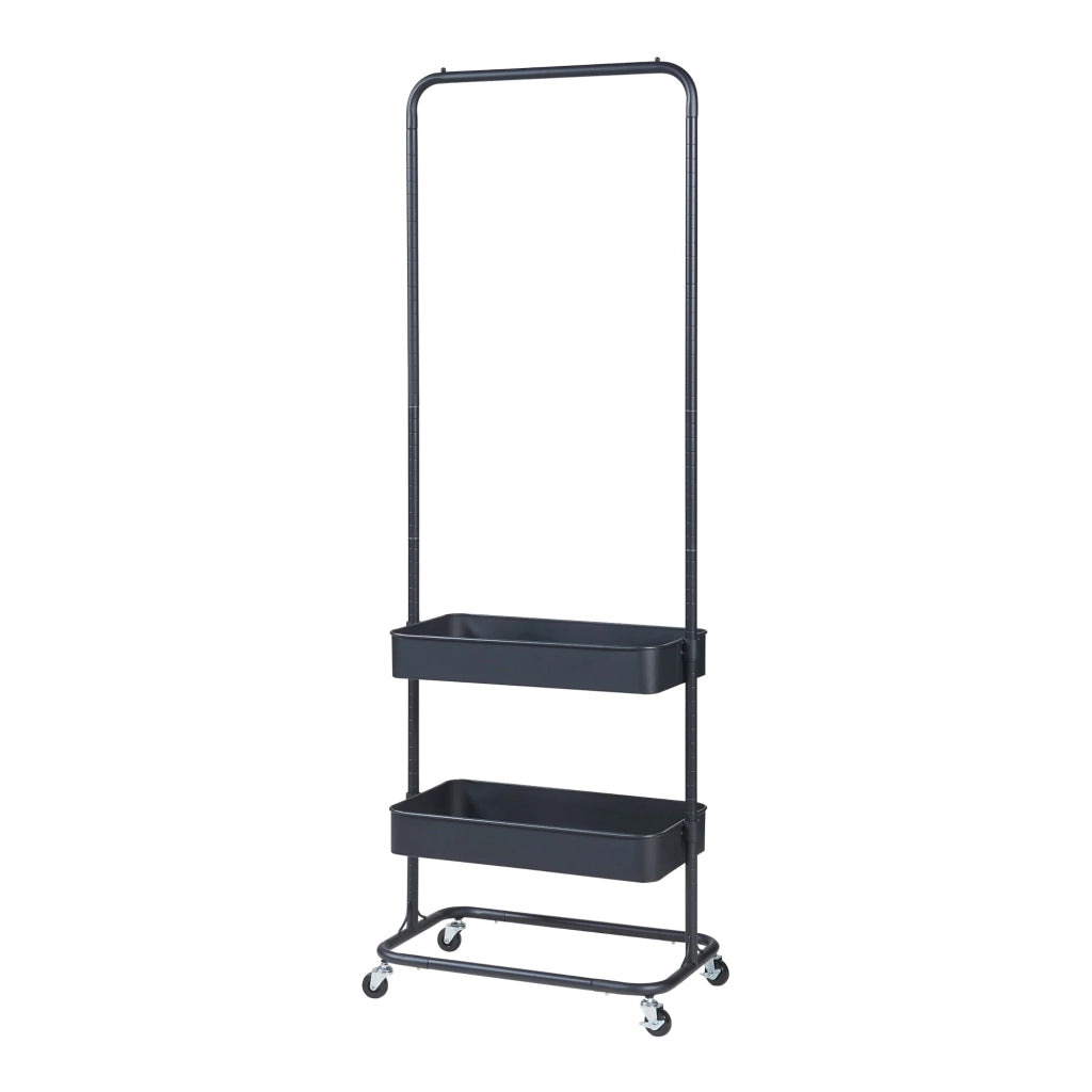 Appendiabiti appendiabiti appendiabiti armadio aperto 175 x 58 x 36 cm nero 03_0010290