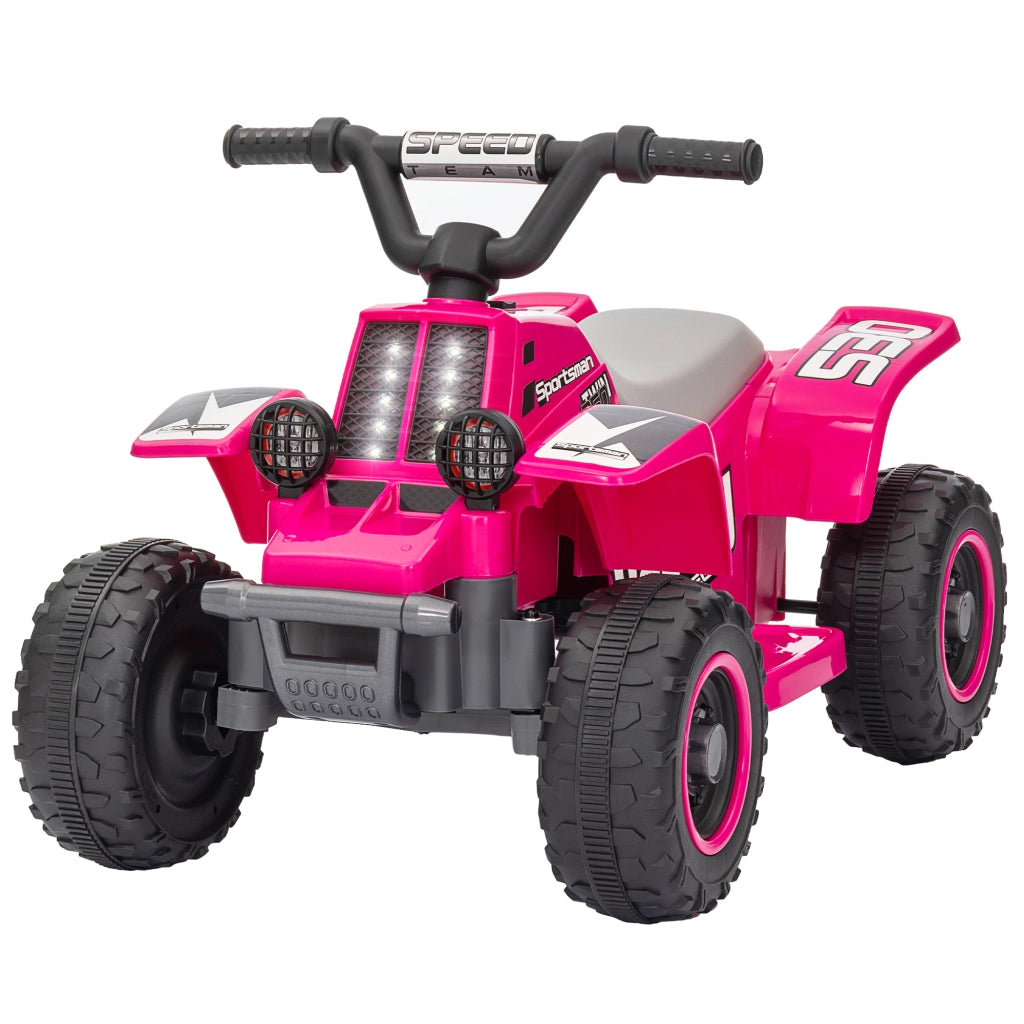 Quad Bike Elettrico Bambini ¨C zephmum ¨C Rosa con Luci LED