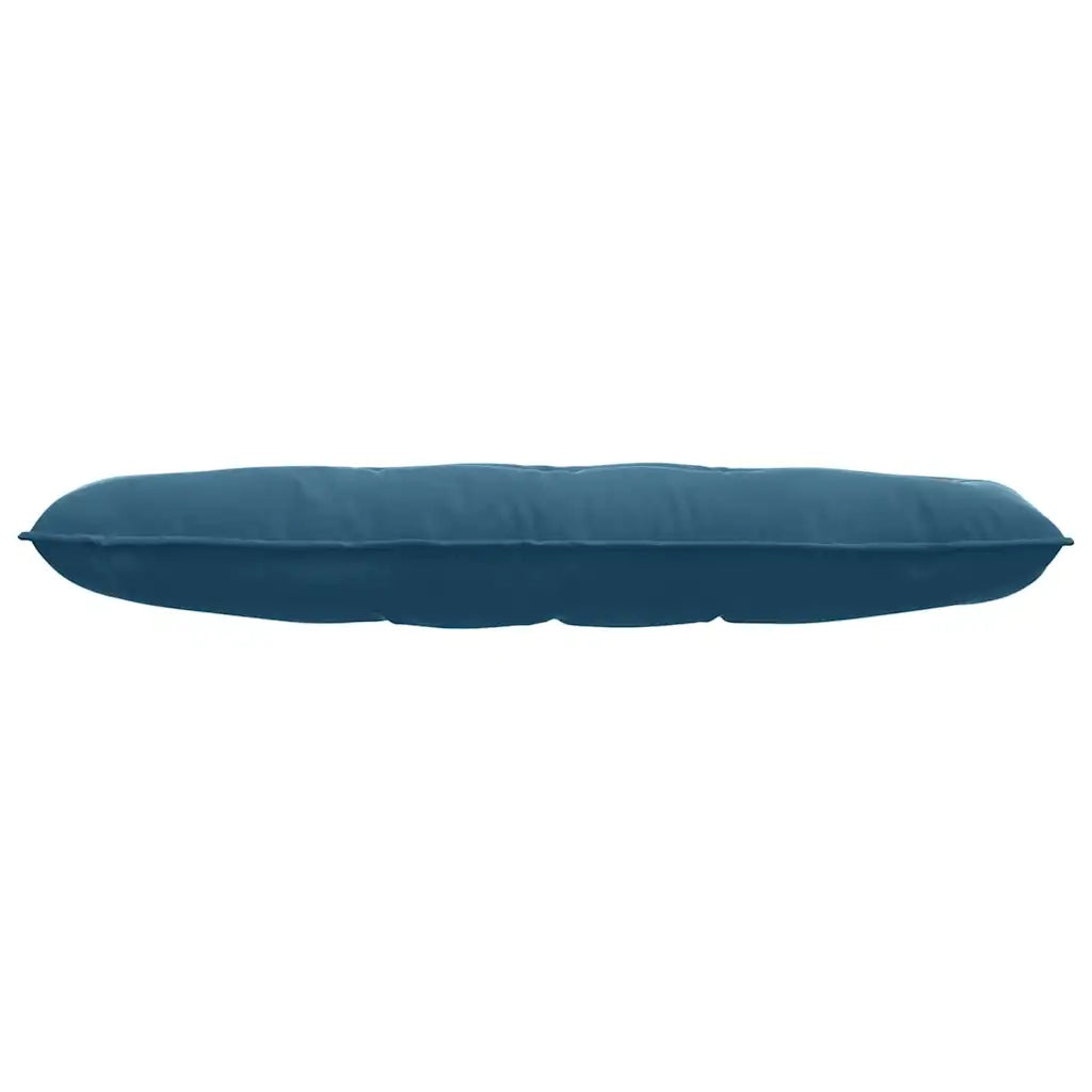 Cuscino per Schiena Blu 140 x 50 cm Tessuto in Cords