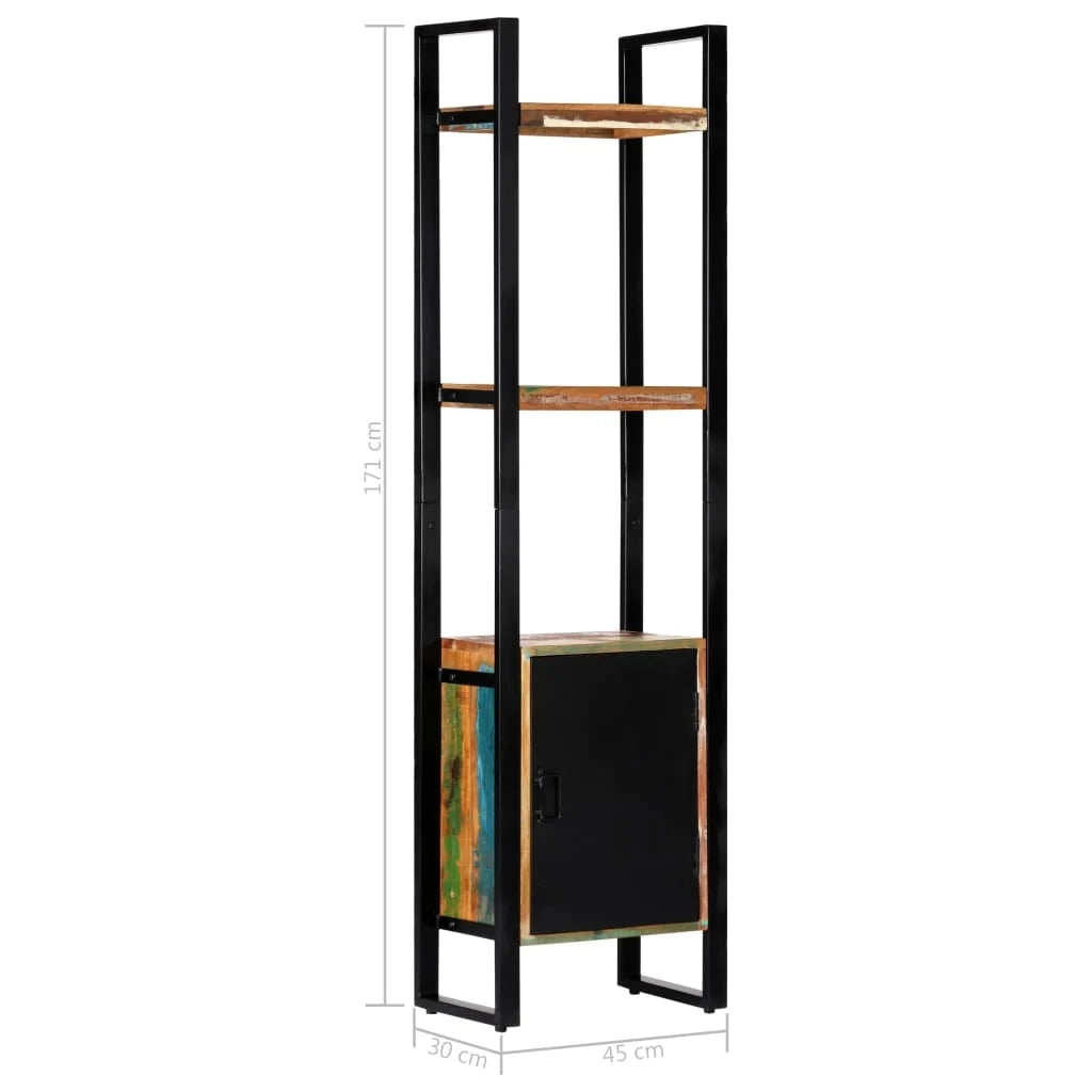 Scaffale mobile mobile di design libreria 171 cm legno massello di recupero 2702076/2
