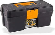Valigetta portautensili 13"  L 340 x P 180 x H 150 mm in polipropilene, con vassoio interno, coperchio con cerniere.