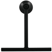 Douchewisser per bagno con presa di vapore per bagno e doccia con chiusura a vite - Supporto per parete - Plastica - 22x23cm - Nero