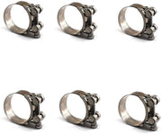 Set di vite a sfere in acciaio inox da 6 pezzi - diametro di accoppiamento 32-35 mm - resistente alla corrosione - duraturo - progettato per prevenire la ruggine - vite a sfere per tubi