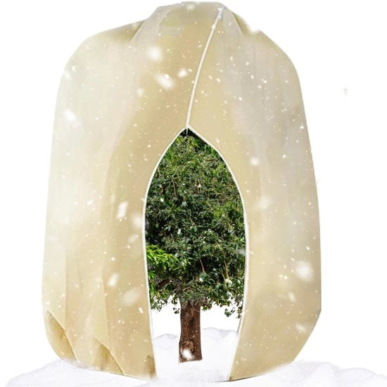 Copertura invernale per piante, 250x360cm copertura per piante da neve, protezione per piante invernali all'aperto per piante in vaso, olivi, palme con cerniera, copertura per piante riutilizzabile