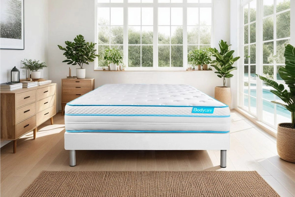 140x190 cm Materasso a molle insacchettate e memory foam - BodyZone+