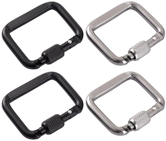 Carciniera di Serraggio - Peso Pieno - Chiusura di Sicurezza - Nero/Grigio - Accessori per Campeggio - Utile per Attività Outdoor