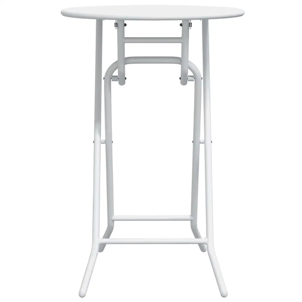 Tavolo da Giardino Bianco 50 x 50 x 72 cm Metallo 42010321