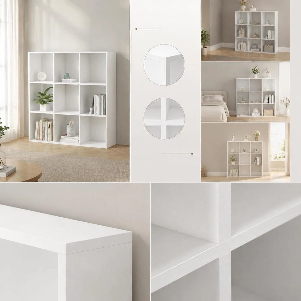 White Bookshelf 98x29x97.5 Cm, Engineered Wood