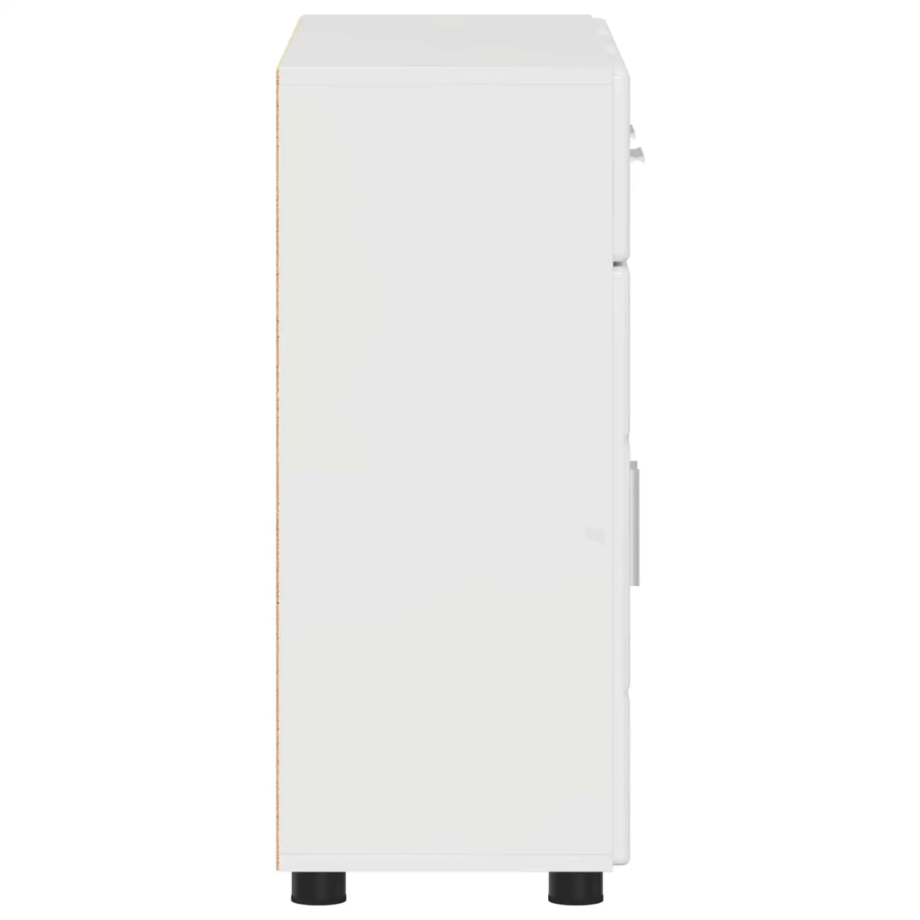 Credenza FLORIN 88,5 x 30,5 x 73 cm Bianco Lucido 880315