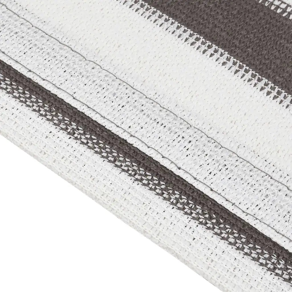 vidaXL Tappeto da Tenda Antracite e Bianco 400x600 cm HDPE