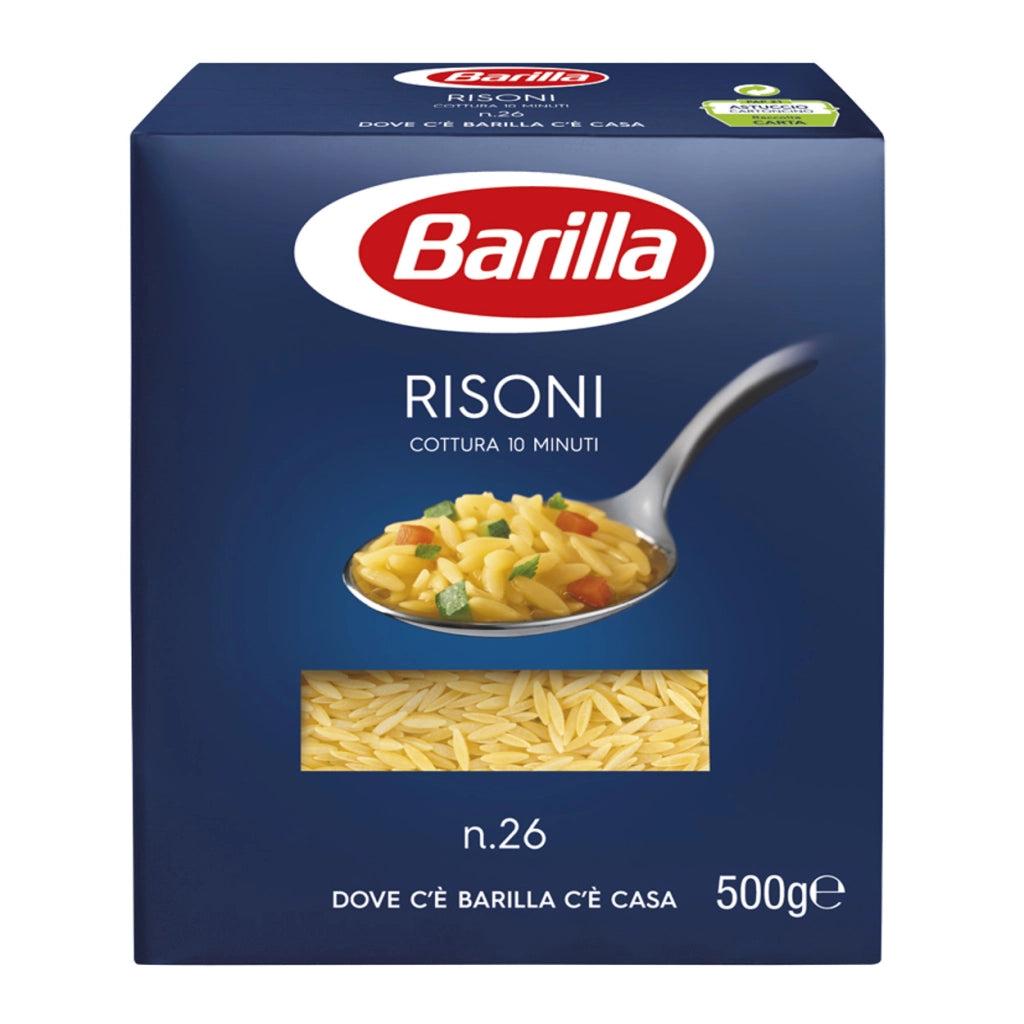 Barilla i classici risoni n. 26 cottura 11 minuti 500 grammi