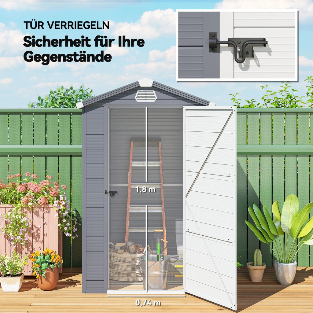 Casetta da giardino con tetto a capanna ¨C Xylo ¨C 133x102x180 cm