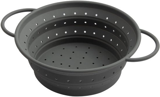 Pasta Zeef Opvouwabile - Siliconen Zeef - Vaivai da Lavastoviglie - Resistente al Calore fino a 120°C - Multifunzionale - Diametro 21,5 cm - Zeef da Cucina